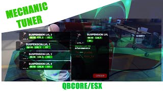 FIVEM Mechanic Tuner Script(QBCORE/ESX)