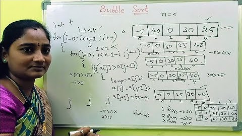 Data Structures in C || Bubble Sort using C || DS Tutorial in Telugu || Telugu Scit Tutorials