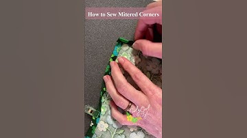 How to Sew Perfectly Mitered Corners
