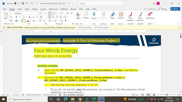 New Perspectives Excel 3652021 Module 8 End of Module Project 1 | Four Winds Energy | Excel Module 8