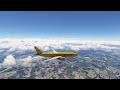 MSFS Leipzig Halle to East Midlands (Sporty freight dog landing) (EDDP-EGNX) BATC 4K BOEING 777-F