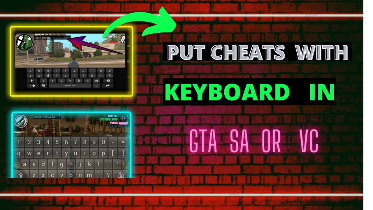 How To Apply Cheats code in gta San Andreas Android with on screen keyboard  । put cheats in gta sa 