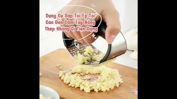 Dụng Cụ Dập Tỏi Ép Tỏi Cán Đen #giadung #nhabep #dungcueptoi #eptoi #giadungtienloi #xuhuong #viral