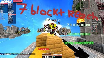 Jigsaw client blocksmc bedwars hacking  10 block reach no kick @robofan3226