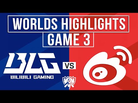 BLG vs WBG Highlights Game 3 | Worlds 2024 Semifinals | Bilibili Gaming vs Weibo Gaming