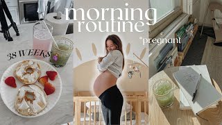 *realistic* PREGNANT MORNING ROUTINE 2023 (38 weeks🕊️)