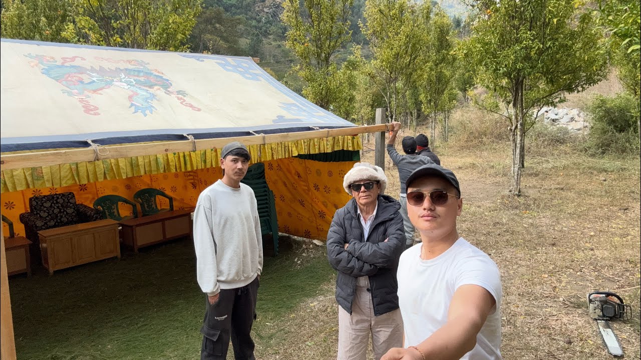 Preparation for ground-breaking ceremony