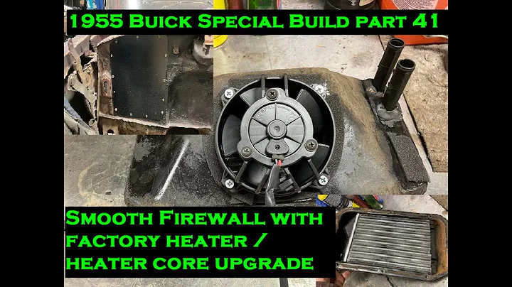 1955 Buick Special Turbo LS Build part 41, heater core update / keep factory heater & clean firewall