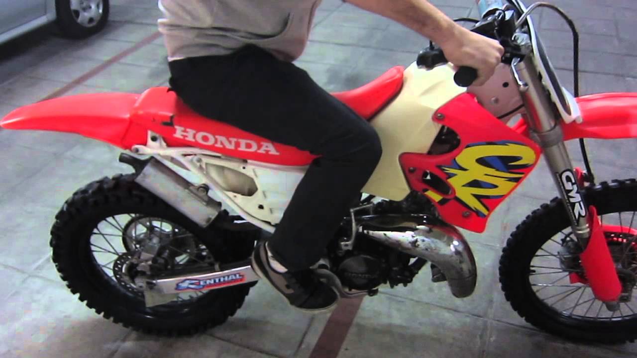 HONDA CR 125 1992 ORIGINAL ARRANQUE EN FRIO - YouTube