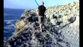 Raul pescando en cantabria