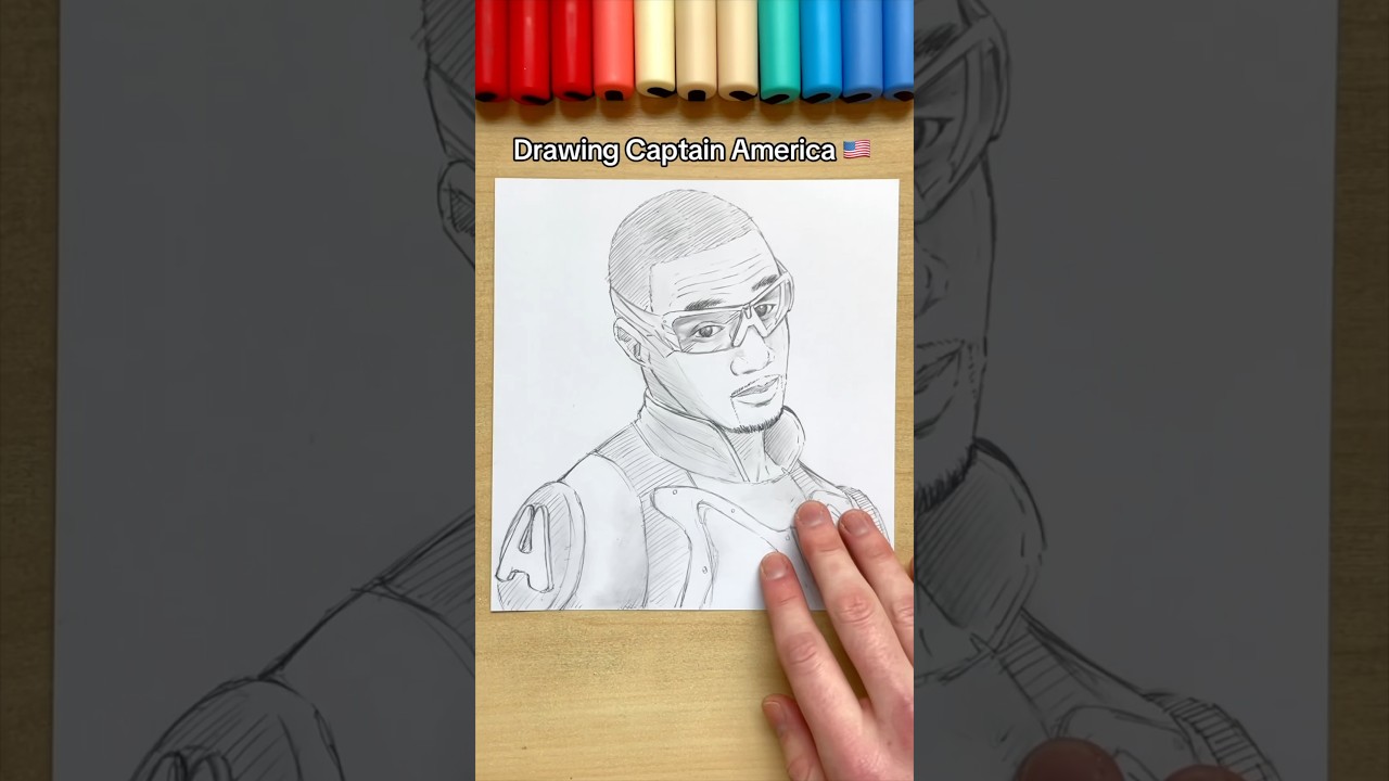 Drawing Captain America 🫡 