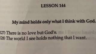 ACIM Lesson 144 Meditation