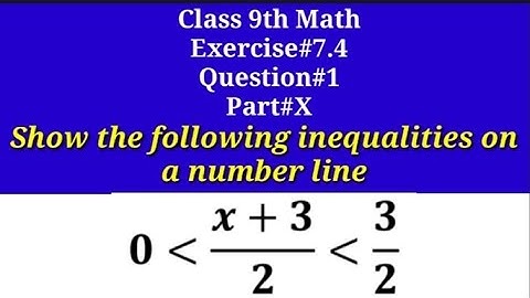 Show the following inequalities on a number line || Number Line || Inequality || Qazi Math Academy