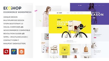 ECOSHOP - Multipurpose eCommerce WordPress Theme | Themeforest Website Templates and Themes