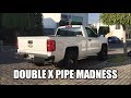 Long Tube Headers Double X Pipe Dual 3" Custom Exhaust on 5.3 V8 Silverado