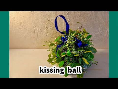 クリスマスkissing ball の作り方 - YouTube