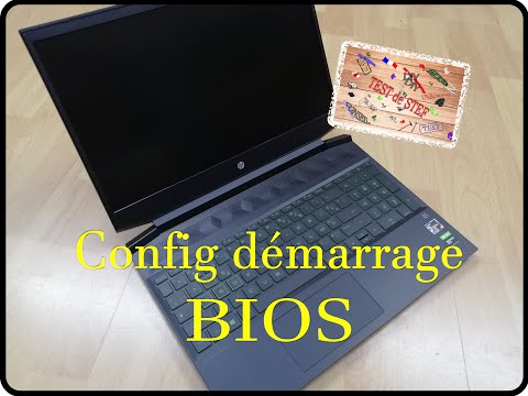 Configuration démarrage BIOS PC portable