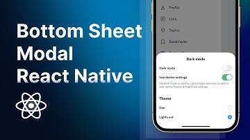 Building Twitter Bottom Sheet with React Native | Tutorial Expo
