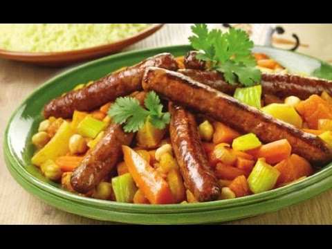 Tajine marocain au poulet et merguez - recette facile