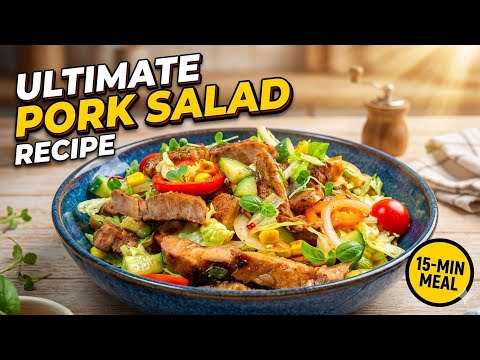 How to Make Juicy Glazed Pork Chop Salad | Easy 15-Minute Dinner