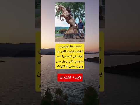 فنان مسن يصنع فرسا خشبيا بإبداعه رغم قلة التشجيع