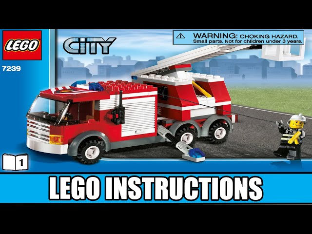 Charles Keasing Manners Virkelig LEGO Instructions | City | 7239 | Fire Truck (Book 1) - YouTube