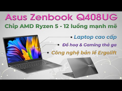 Asus ZenBook Q408UG (AMD Ryzen 5 5500U, 8G Ram, 256G Ssd, NVIDIA