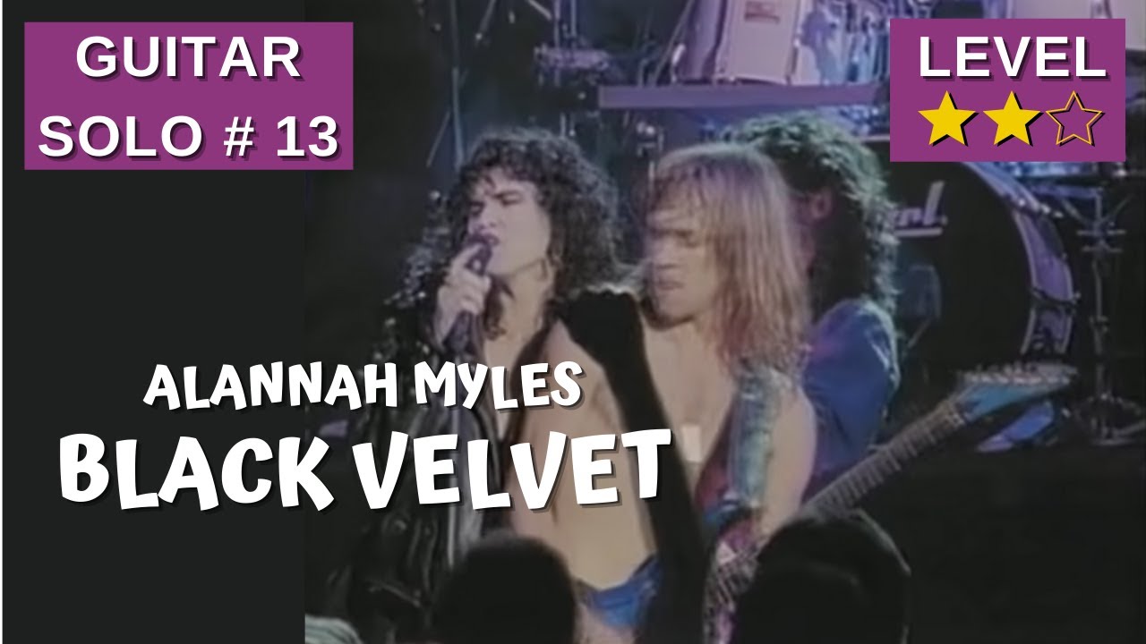 Guitar Solo #13 - BLACK VELVET (Alannah Myles) - WITH TABS