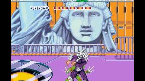 Teenage Mutant Ninja Turtles 4: Turtles In Time SNES Game - Scene 10 - The Final Shell-Shock