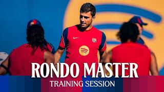 RODRI shows his CLASS in rondos | FC BARCELONA Training Session 🔵🔴