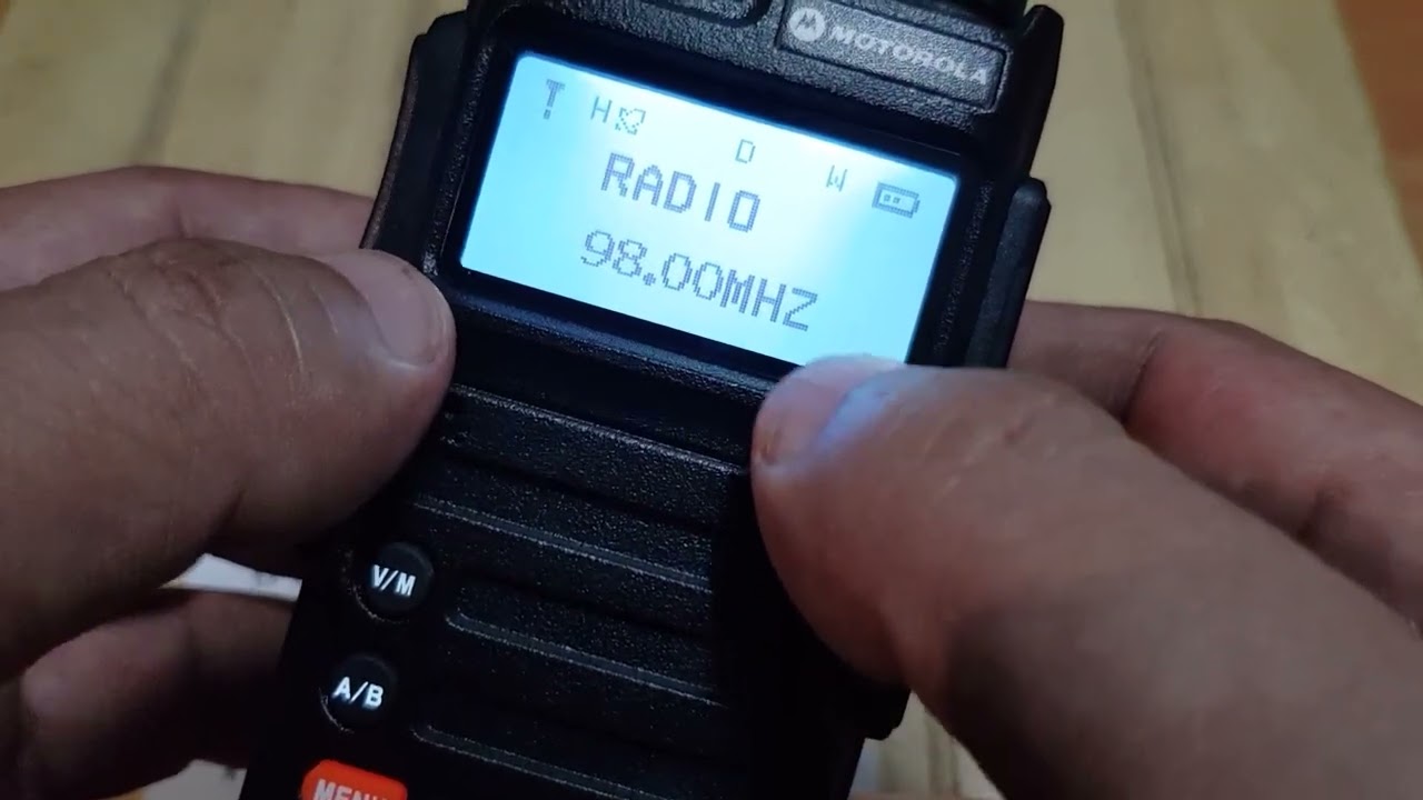 วิธีฟังวิทยุ FM Motorola GP328 Plus