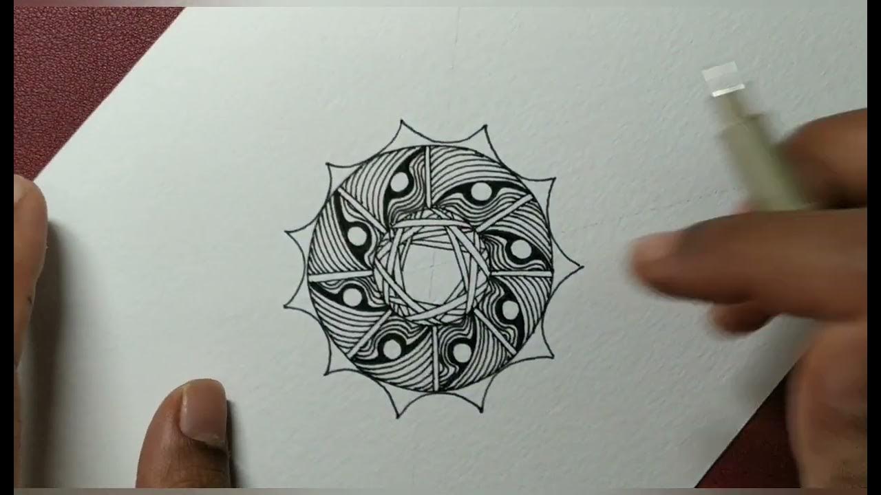 Zentangle Inspired Art -(3) - YouTube