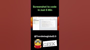 Screenshot to Code Generator 🚀✨| code in 5 mins from Screenshot #ai #tech #technology #viral