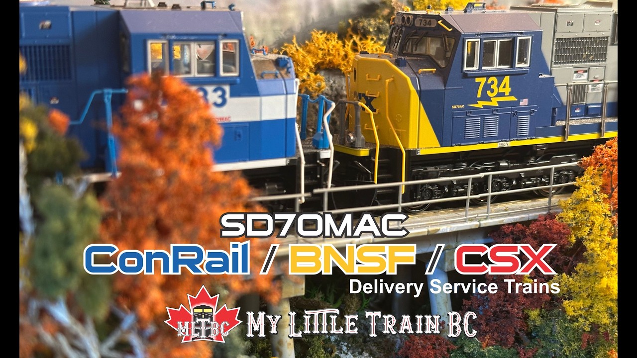 ConRail / BNSF / CSX sd70mac DELIVERY SERVICE TRAINS