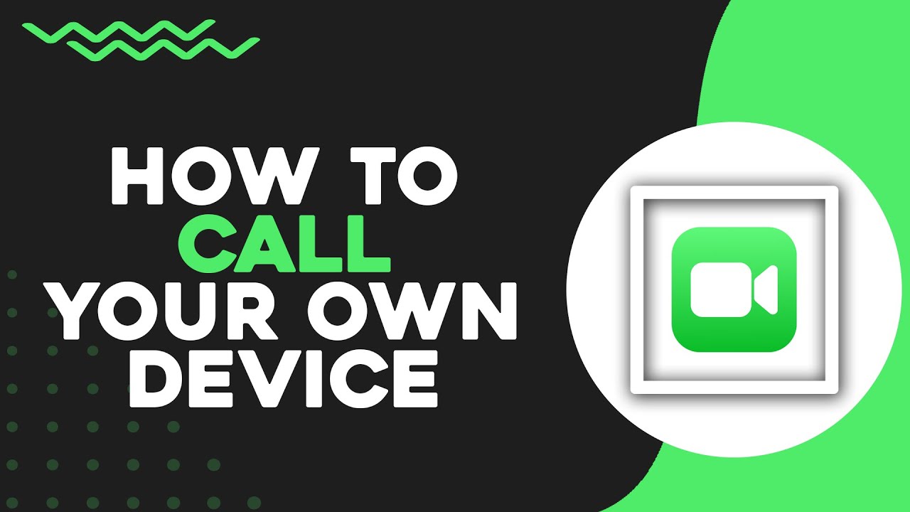 How To Facetime Call Your Own Device (Quick Tutorial) - YouTube