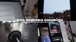 Una SEMANA CONMIGO (trabajo, gym, hábitos, crear contenido, lectura, etc)