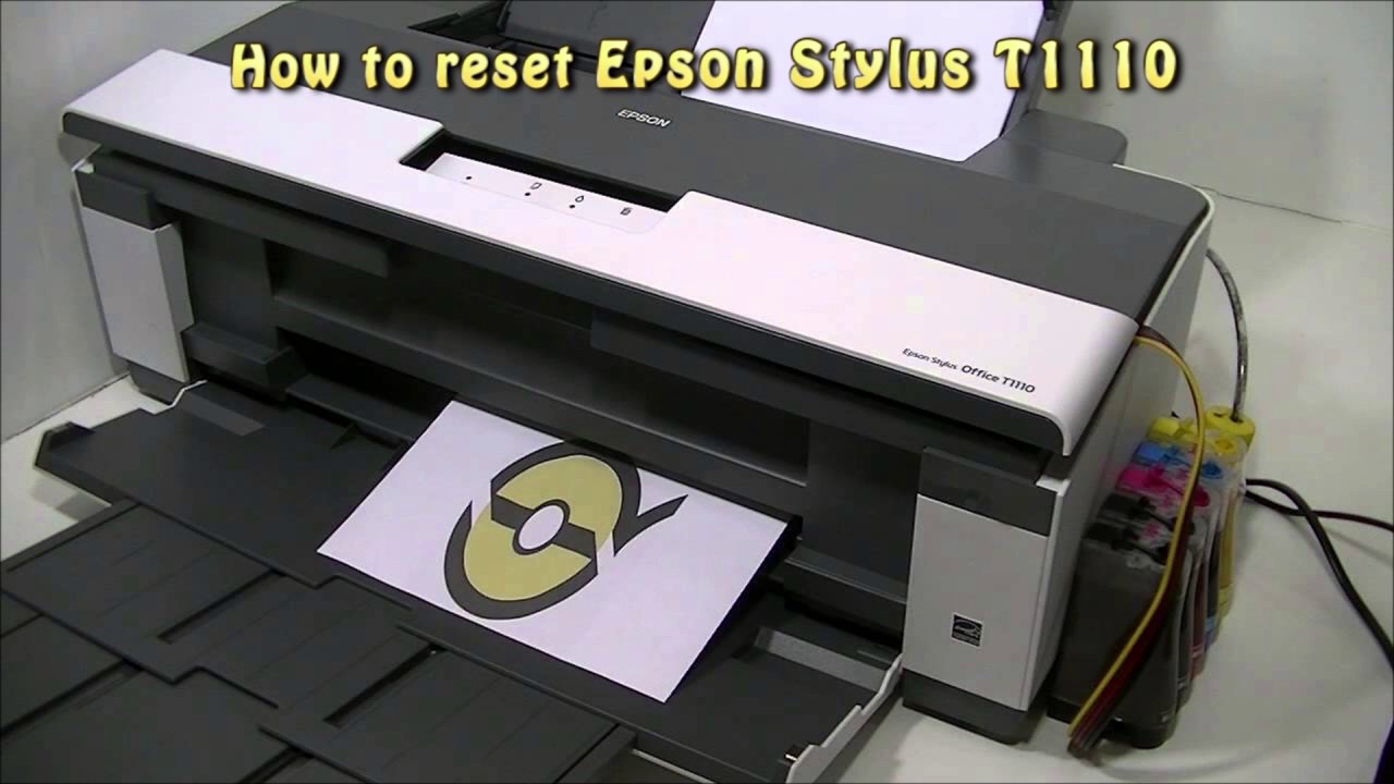 Reset Epson T1110 Waste Ink Pad Counter - YouTube