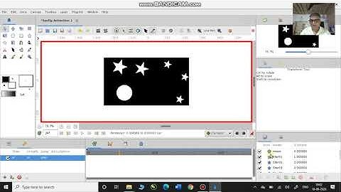 BLINKING STAR AND MOVING MOON IN SYNFIG STUDIO