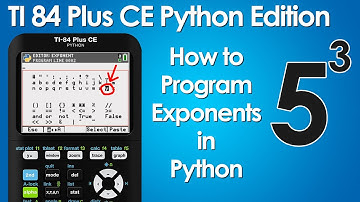 How to Program Exponents in Python on the TI84 Plus CE