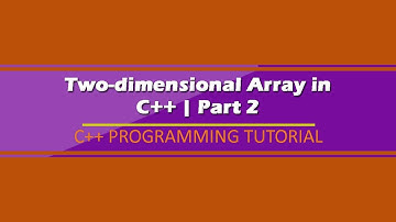 Two-dimensional Array in C++ part2(Tagalog)