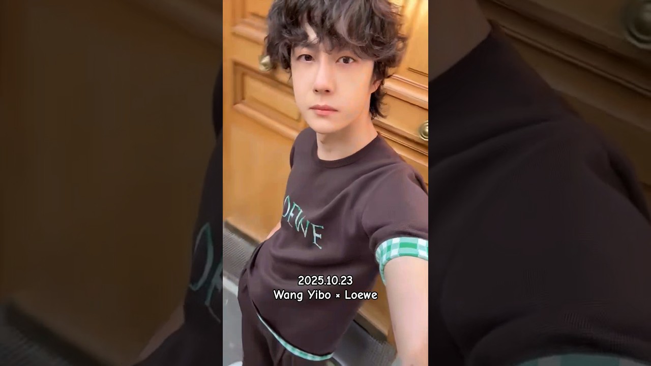 Wang Yibo walks the Paris streets for LOEWE 2025 FW, showcasing the new Jambo shoes in pure elegance