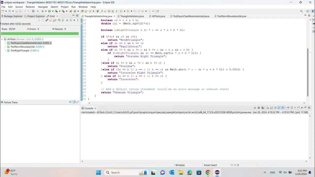 Scalene Right Triangle and Isosceles Right Triangle | JAVA Test case ...