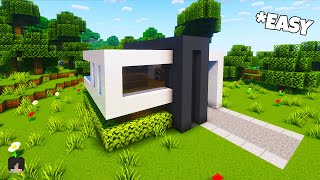 ⚒️ Minecraft | How To Build Starter Modern House Tutorial 🏢