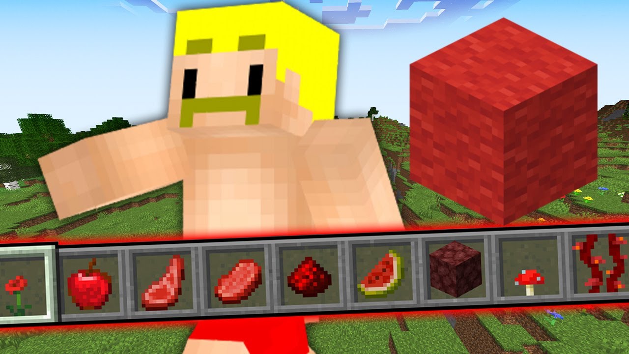 マイクラ かぶるの禁止 色アイテム集め早抜けバトル Youtube