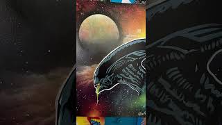 Happy Alien Day LV426 - alien xenomorph paintings from the last few years - acrylic and spray paint