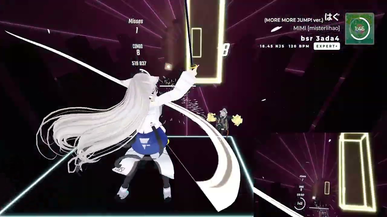 はぐ / MORE MORE JUMP ver MIMI - Expert＋ [BEAT SABER] - YouTube