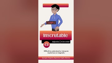 Inscrutable Meanings and Synonyms #shorts #inscrutable #meaning