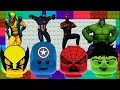 HULK FUNNY Dance | Spiderman, Capitain America and Wolverine