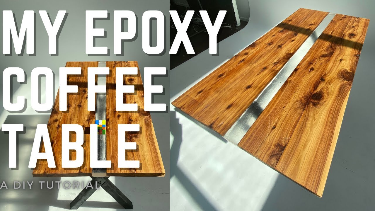 How I built this sleek Epoxy Coffee Table Design in under 11 minutes ...