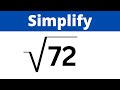 Simplifying Square Roots and Prime Factors